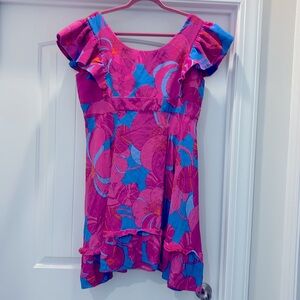 Tuckernuck Pink and Blue Floral Dress